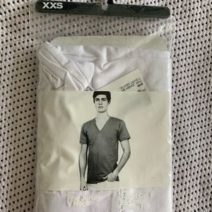 American Apparel Tops - American Apparel XXS White Deep V Tee American Apparel Tops - American Apparel XXS White Deep V Tee